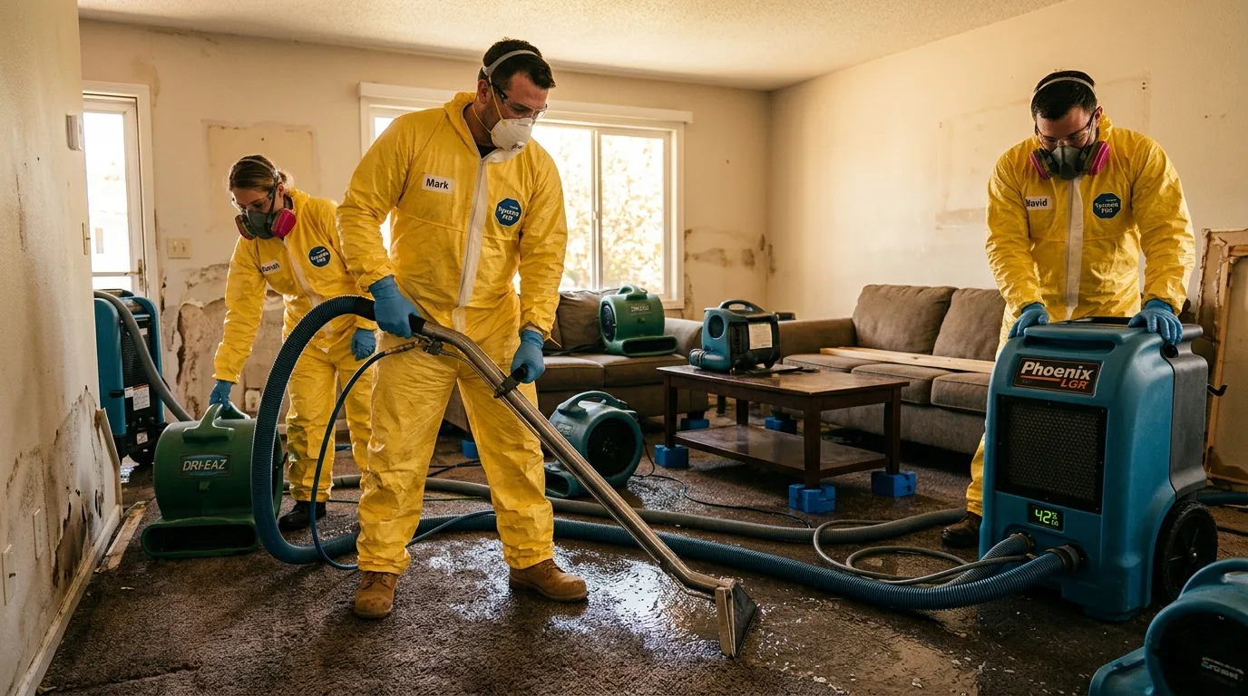 Water damage restoration in Cedar Park, Texas
